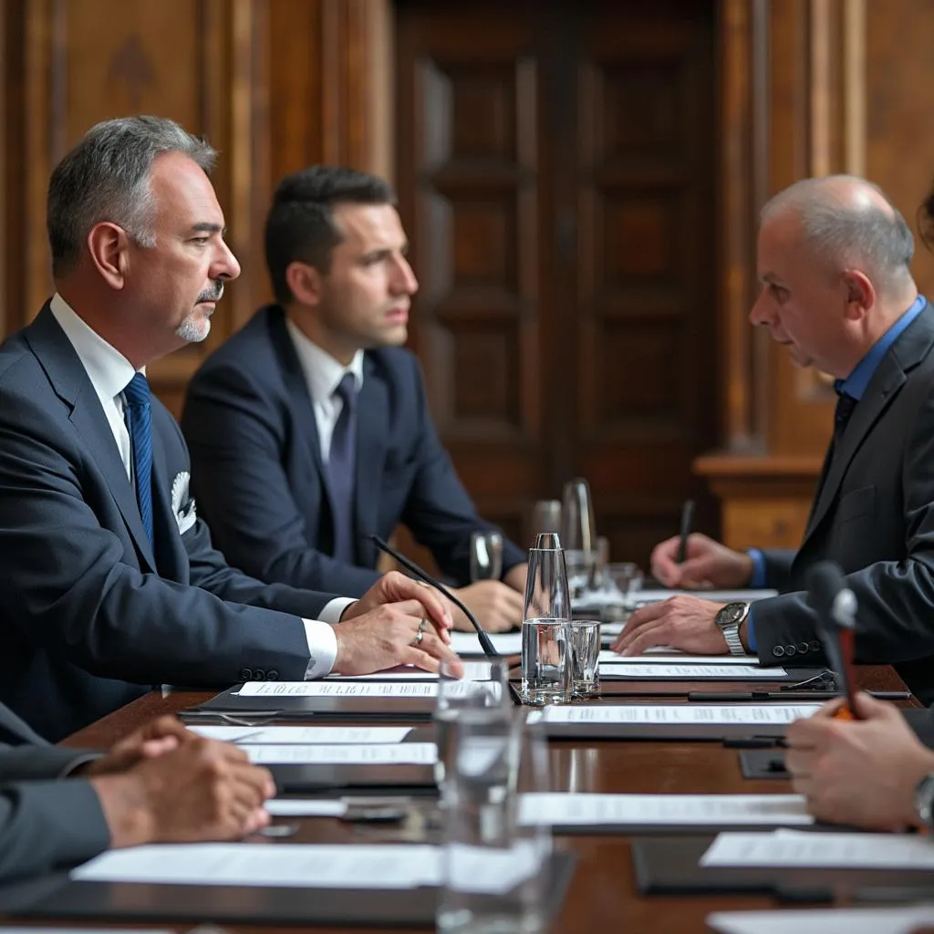 Reunión con autoridades locales